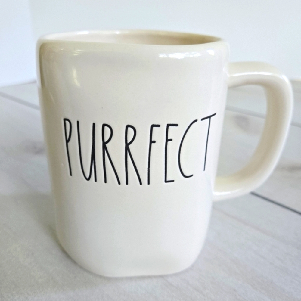 Rae Dunn "Purrfect" Cat Coffee Mug